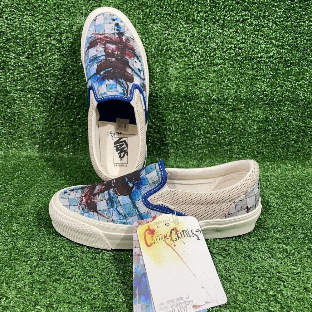 Vans x Ralph Steadman Blood Splatter Critical Critters Slip-on Shoes Size 7